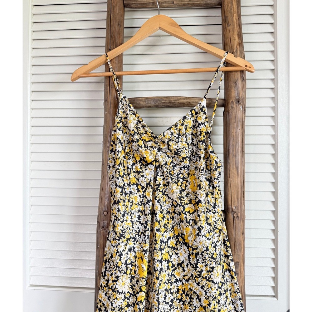 Audrey 3+1 Maxi Dress Small Black Gold Floral ADR Maxi Dress - Picture 3 of 5